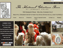Tablet Screenshot of historicalchristmasbarn.com